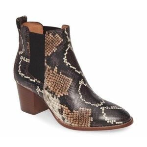 NEW NO BOX MADEWELL Snake Print ‘Regan’ Boots